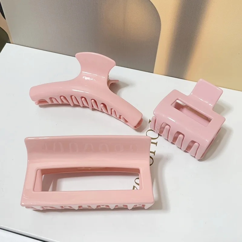 New simple color small grab-clip acetic acid mini grab-clip flowers small hair claw clips acetate hair claw