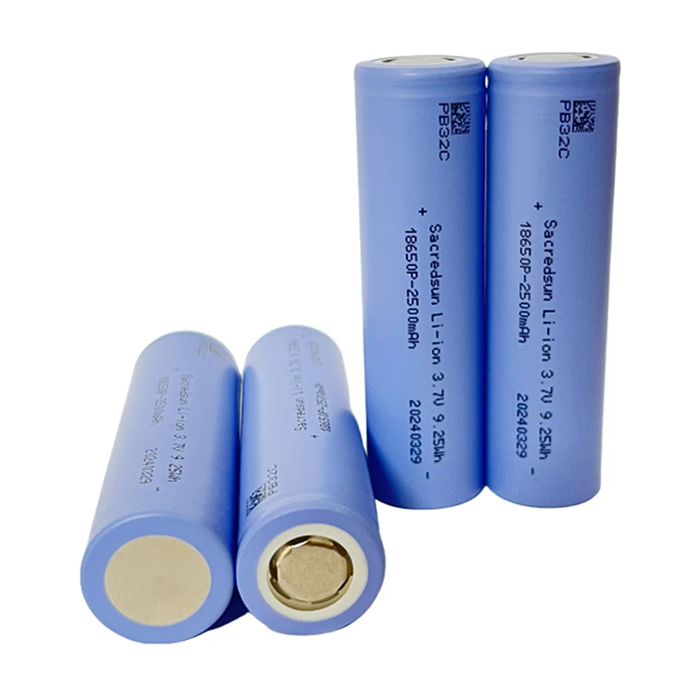 Best Selling 18650 Battery Cells 3.7V 2500mah 10C High Discharge Rate Rechargeable Lithium Batteries Power for Electric Tools
