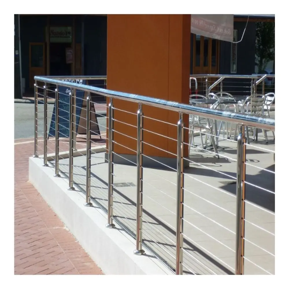 Best Price Face Mounted Brushed Stainless Steel 6mm Cable Railing with Tensioner/Durable Balustrades Made in China