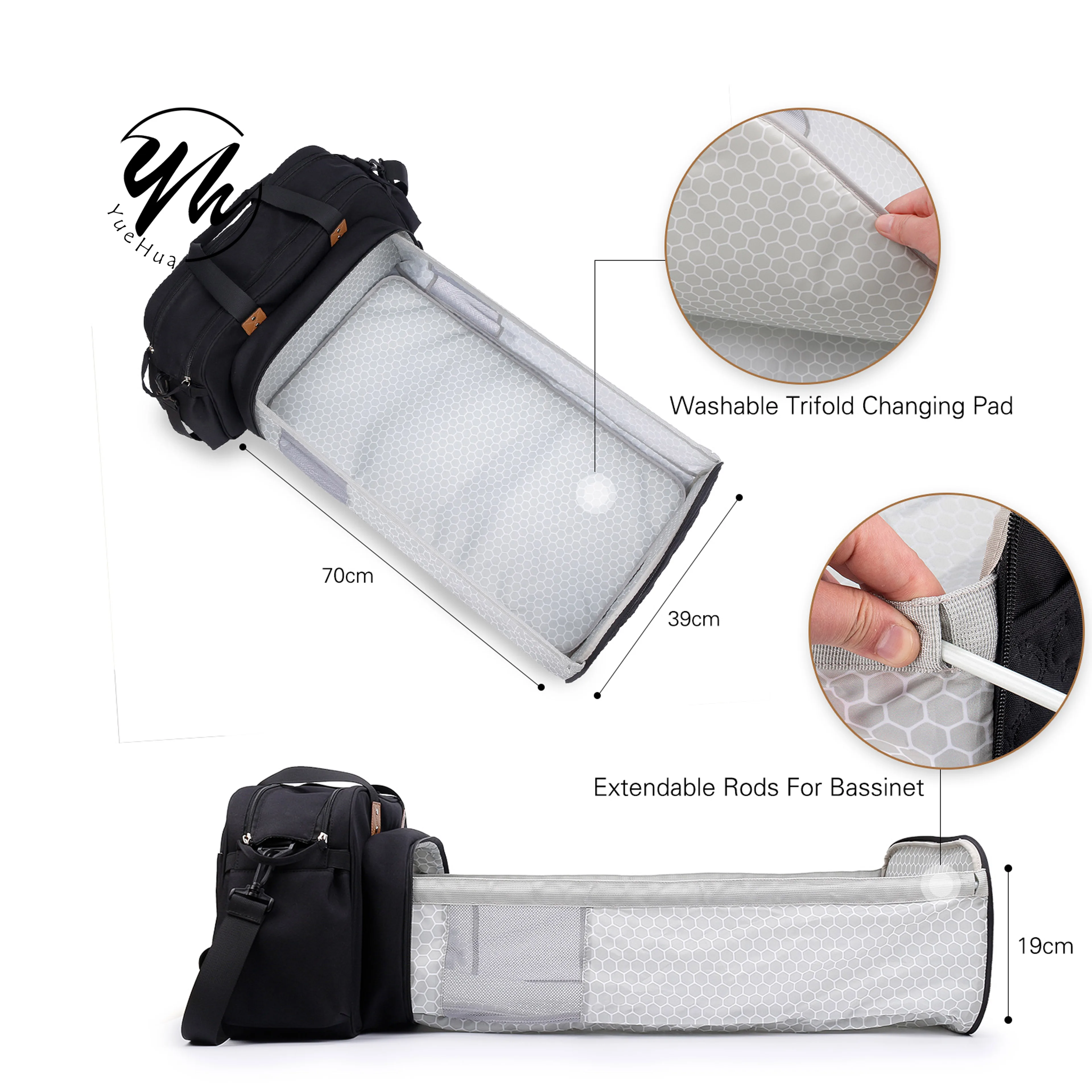 Universal Baby Stroller Organizer High Quality Baby Stroller Travel Carry Bags With Changing Bed