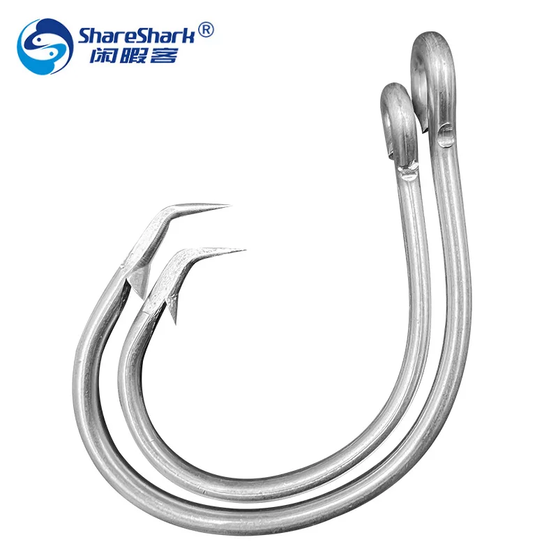 Deep-sea boat fishing stainless steel hook,barbed tuna hook olecranon seawater corrosion-resistant boat 39960 Fishing Hooks