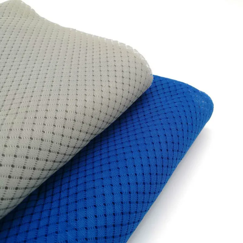 3d mesh fabric navy blue fabric 100 polyester mesh fabric polyester raw material for shoe car seat cushion