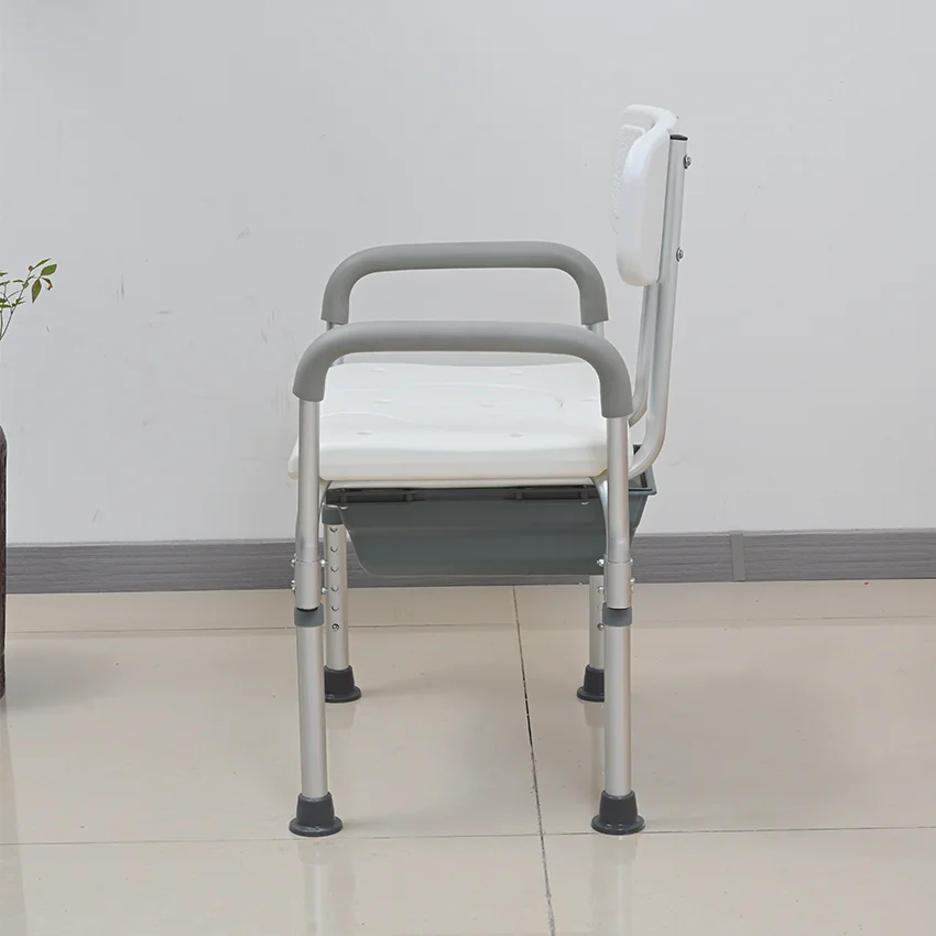 Safe Aluminum Alloy Shower Seat Bathroom Chair Shower Chair for Home care Elderly and Disabled Person