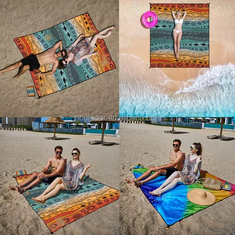 Factory Original Waterproof Oxford Blanket Folding Inflatable Picnic Mat for Outdoor Camping Travel Beach Family Use