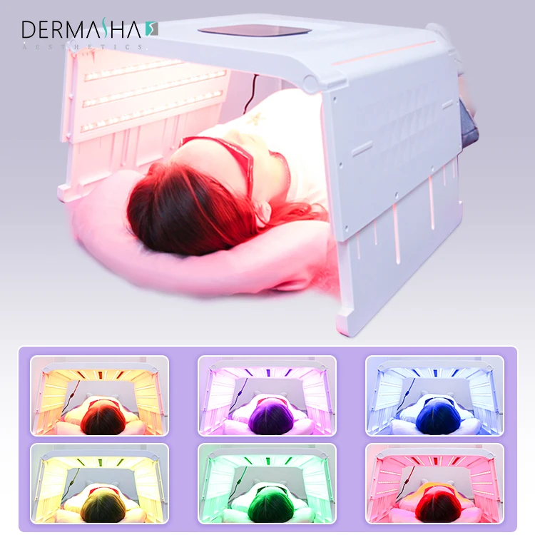 2024 Skin Lamp 7 Colors PDT Photo Therapy Beauty Machine Led Face Neck Light Therapy Machine LED Facial Mask for Acne Remover