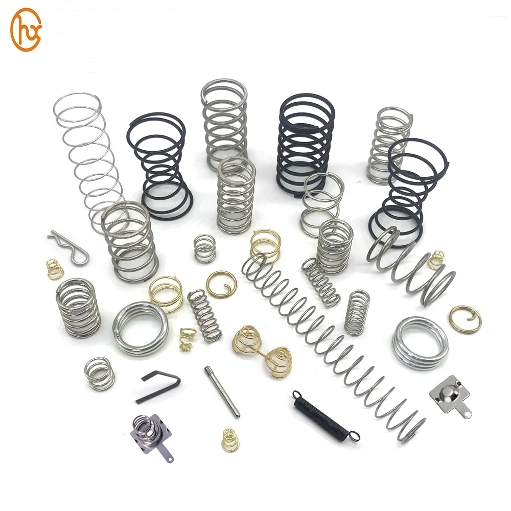 DGHX Custom made beryllium copper metal hinge coil ballpoint pen toy miniature 304 stainless steel compression springs