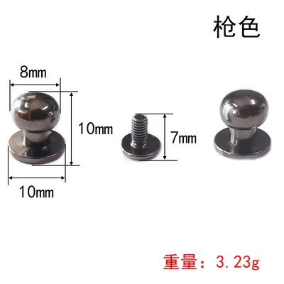 Screw Back Round Head Rivets For Leather Bag Pacifier Rivet