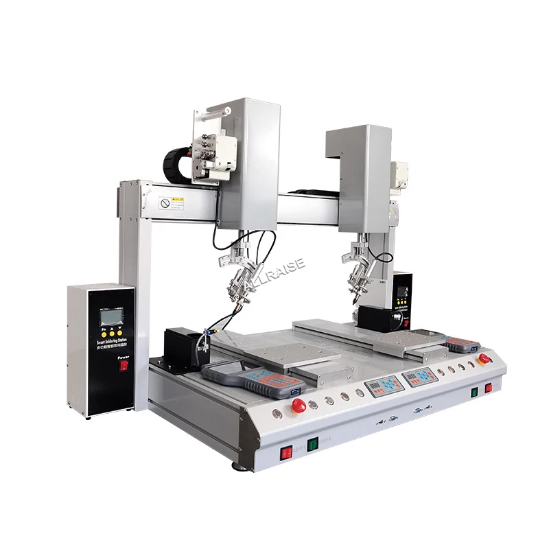 Double Iron Head Soldering Machine BBA Dual Platform Welding Equipment PCB Soldering Robot Automatic Soldering Machine