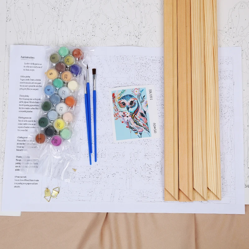 
40*50CM Colorful Monkey hand-painted digital DIY digital oil painting 