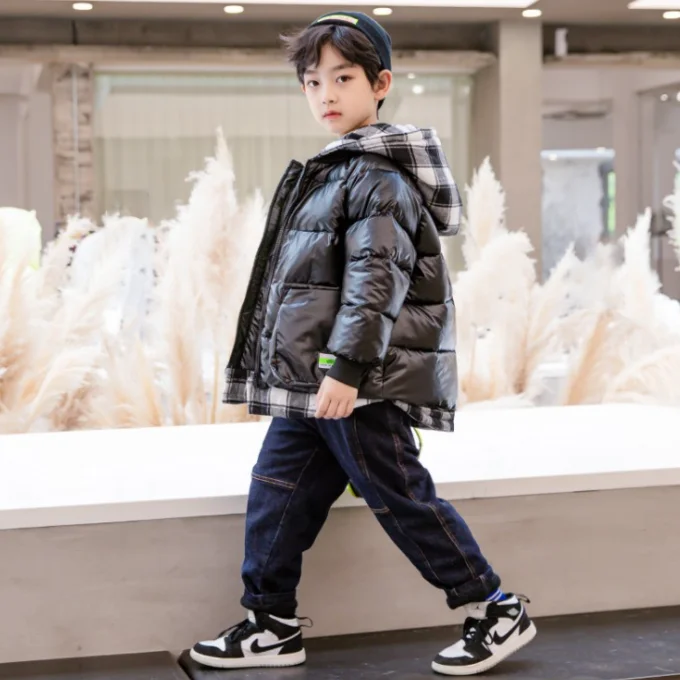 
SE6543 Comfortable Baby Boys Autumn Winter Down camouflage Jacket Coat Warm Padded Thick Outerwear Clothes 