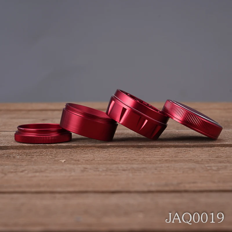 Wholesale Classic 4 Parts 63mm Aluminum Herb Grinder Custom Logo Tobacco Grinder Machine