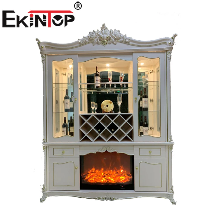 Ekintop modern living room furniture multifunction bar cabinet home bar glass cabinet