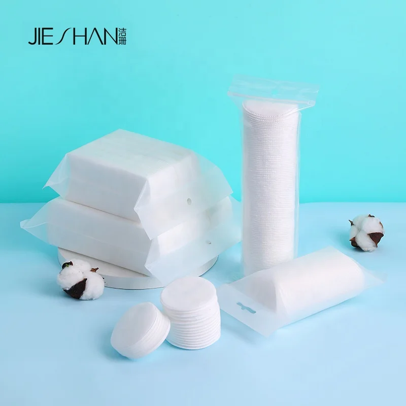 Cosmetic Tool Thin Organic Face Nail Makeup Remover Cotton Pad Cute Packaging Soft Flower Shape Cotton Pads