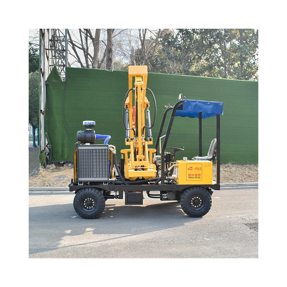 Installation Hydraulic Driving Guardrail Pile Driver Fence Pole Post Install Pile Driver Machine