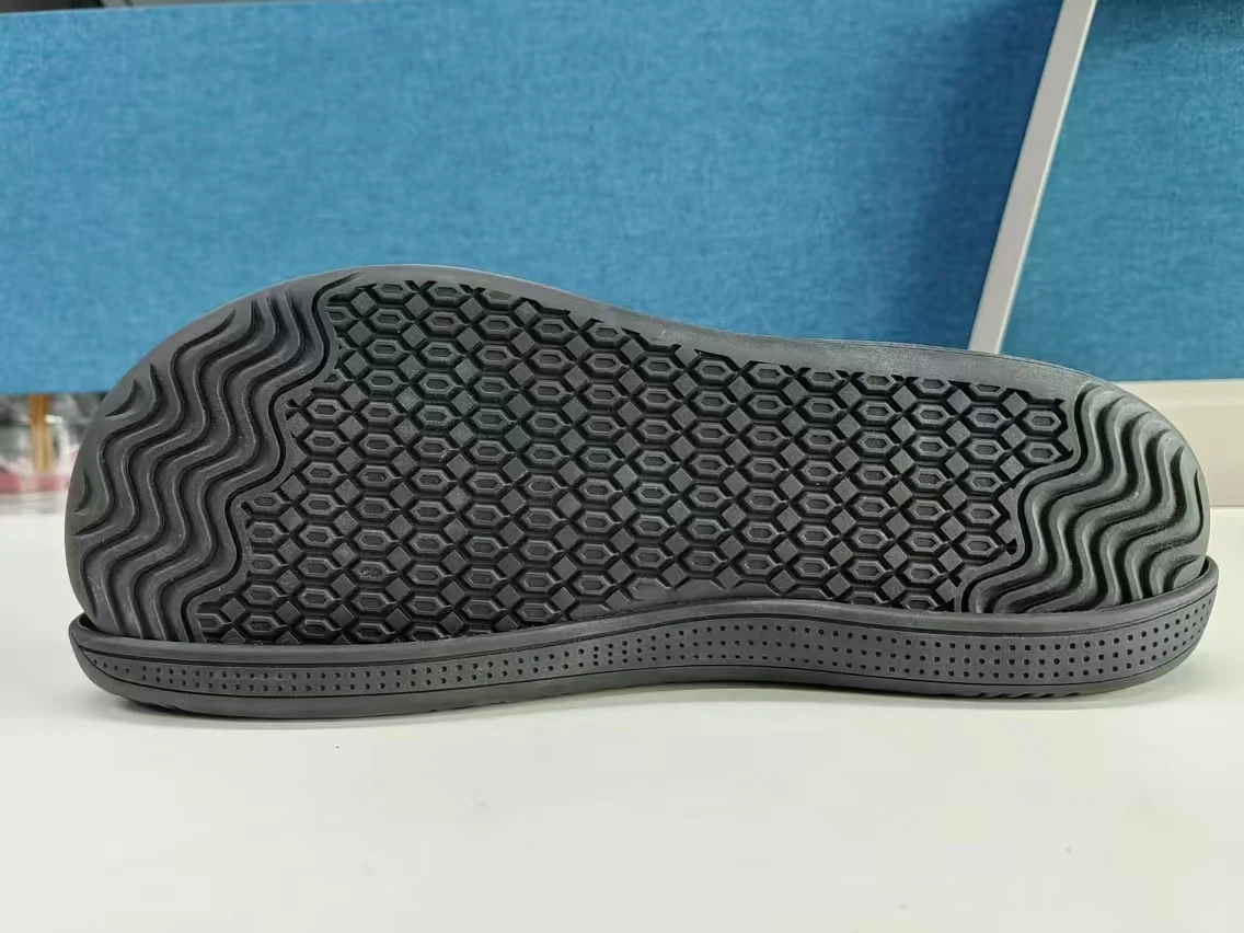 Custom Mens Minimalist Wide Feet Zero Drop Shoe Sole Sneaker Outsole Lightweight Anti-Slip Walking Barefoot Sole For Shoe Making