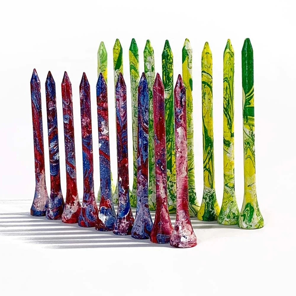 2-3/4 Inch Long Deluxe Spatter Golf Wooden Tees
