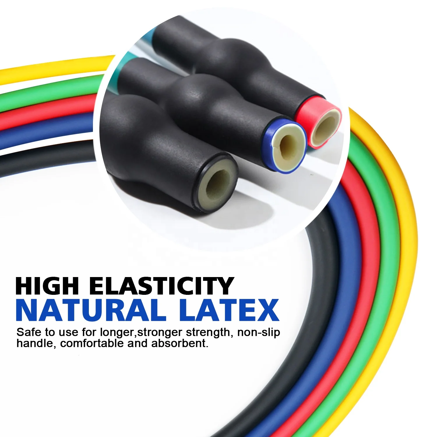 11pcs set fitness latex resistance bands exercise tubes practical elastic training resistance tubes set