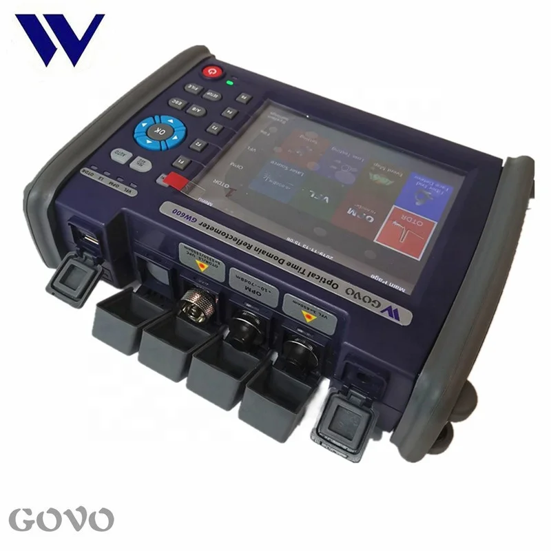 GOVO GW600 5.6 inch QUAD OTDR price 850/1300/1310/1550nm 20/26/28/26/dB SM&MM OTDR