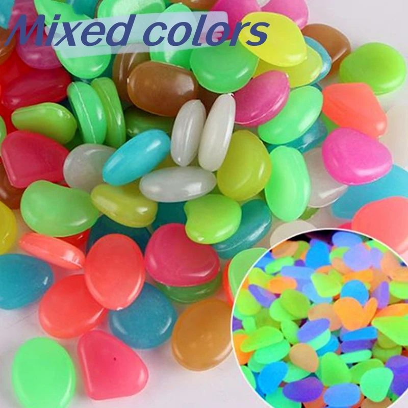 2cm luminous stone, crystal fluorite, aquarium landscape luminescent stones, fluorescent pebbles factory wholesale