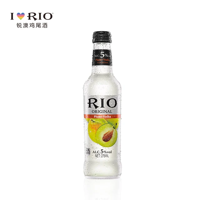 
Оригинальные бутылки для коктейлей RIO объемом 5%/275 мл с ароматом сливы и водки, 24 бутылки/коробка 