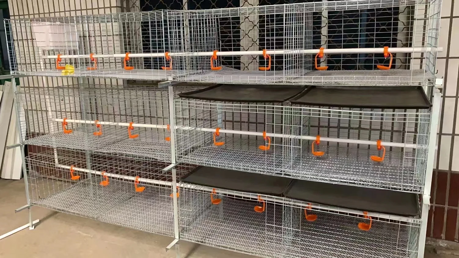 H type 3 tires Animal cages Broiler chicken cage Chicken farming