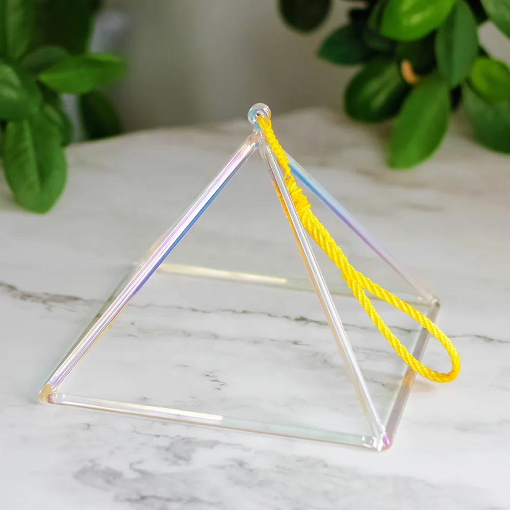 Хит продаж, пирамиды тела 3-14 дюймов для энергетической системы, балансирующие пирамиды с прозрачным кварцевым кристаллом, позолоченные пирамиды 7 цветов