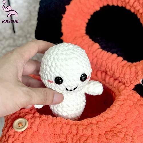 Customized Crochet Baby Ghost Amigurumi Pattern Handmade Halloween Decoration For Ghostbusters For Baby Halloween Gift Set