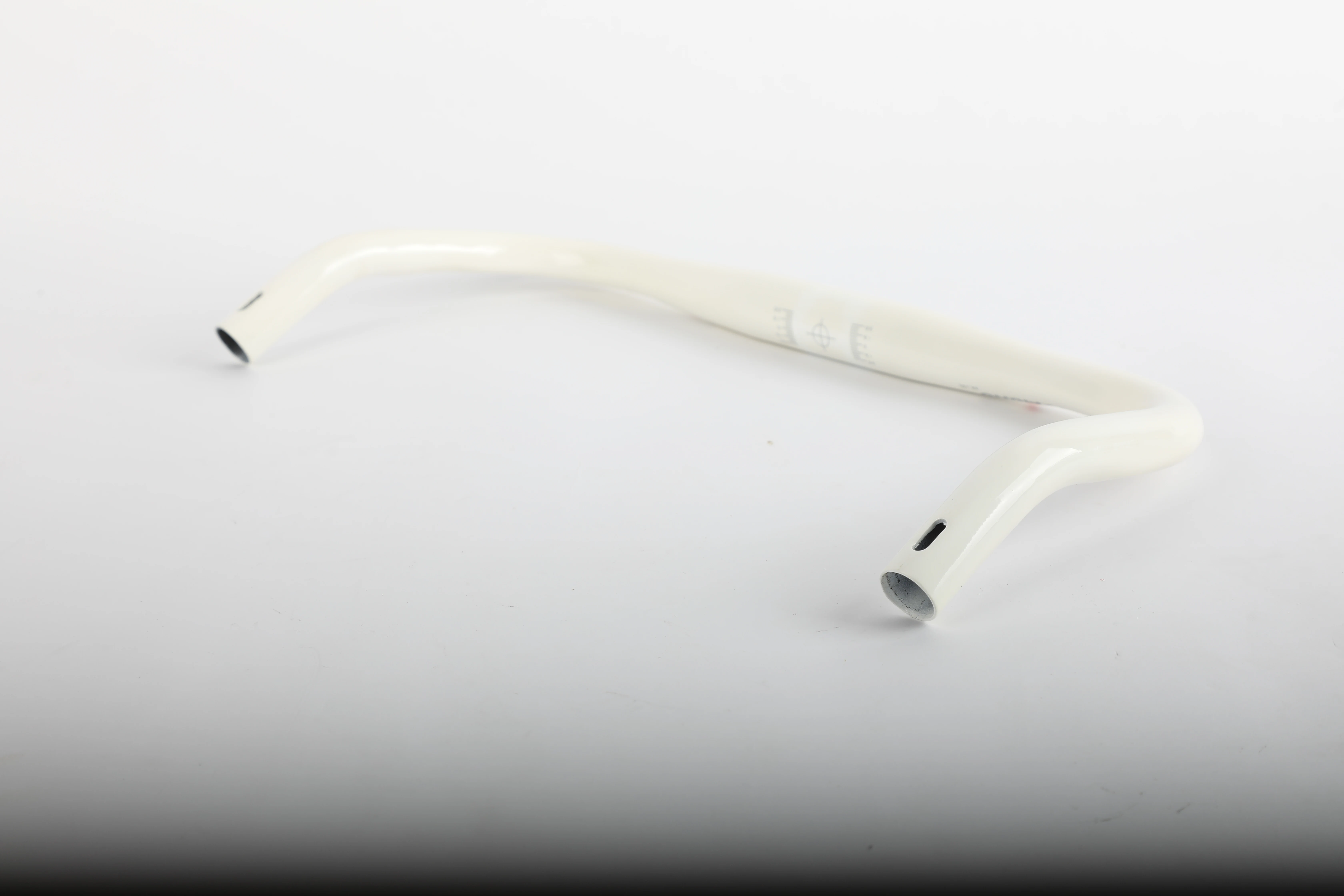 White Bicycle Handlebar Road Car Handle Bicycle Faucet Ultra-light Aluminum Alloy Broken Wind Bending Handle