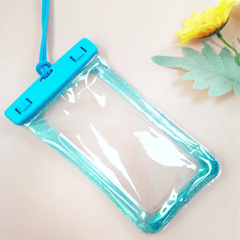 Promotion creative pattern strong sealing  waterproof phone case waterproof bag for documents for  play by the sea
