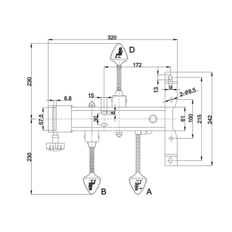 Office Furniture Modern Light Duty Office Swivel Chair Mechanism