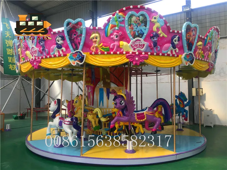 electric motor  3 seats mini carousel horse for sale kids/ chinese carousel