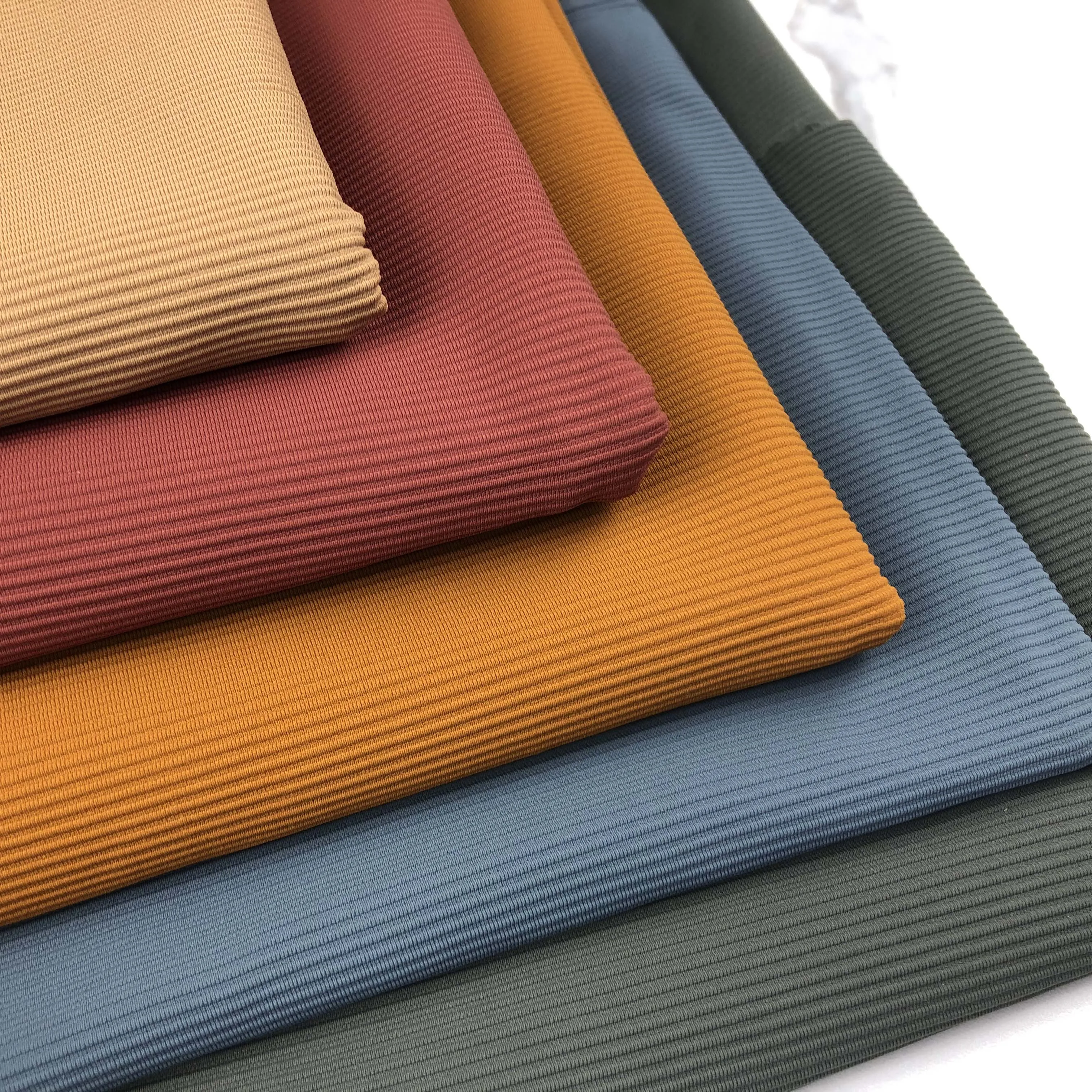 Jdttex высокоэластичный 74 нейлон 26 спандекс спортивная одежда полосы уток трикотаж ребра Йога ткань для леггинсов