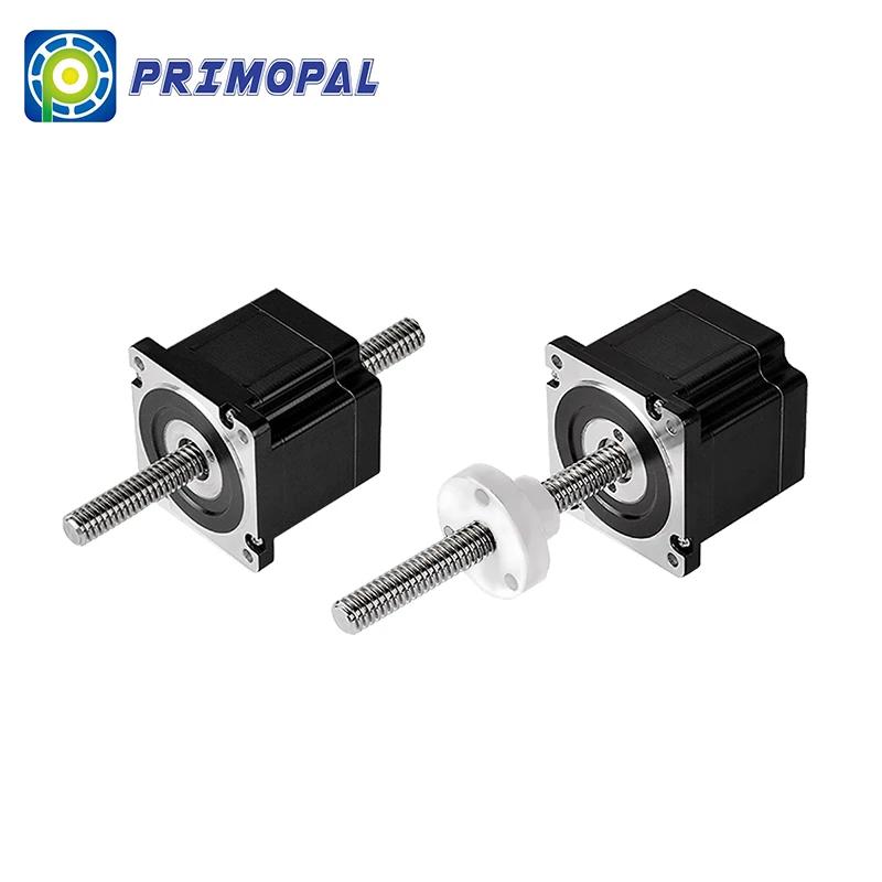 PrimoPal NEMA 34 86*86mm External Type Lead Screw Motor Step Hybrid Reversible Stepper Linear Actuator