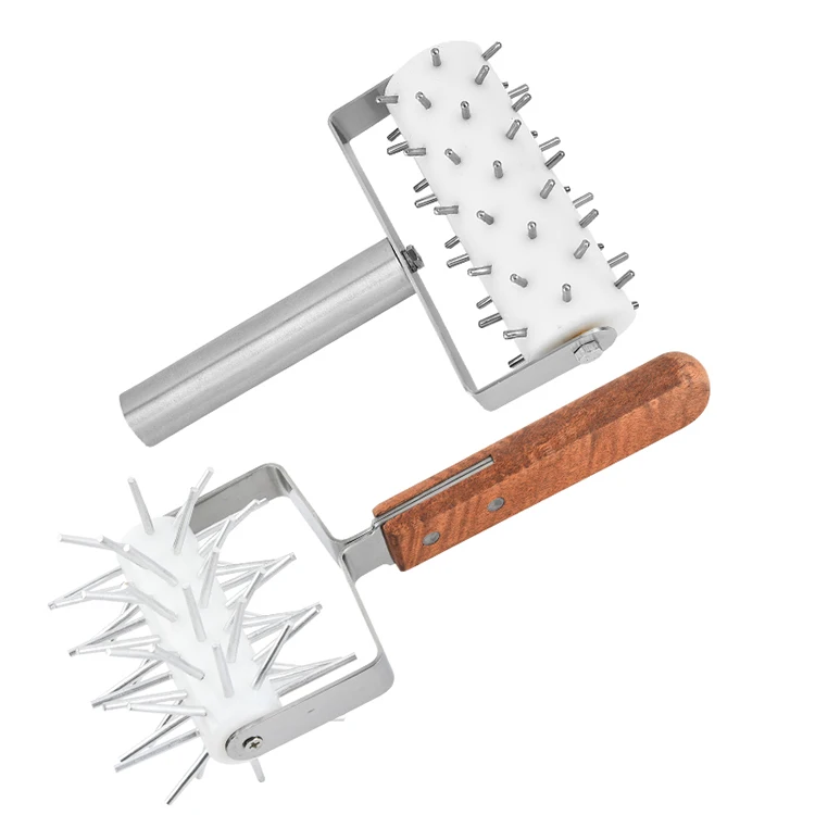 Professional Manual Dough Rolling Machine Pizza Dough Roller Docker Press