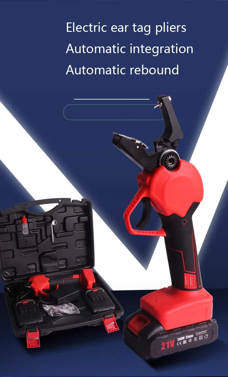 Animal Ear Tag Applicator Plier Metal Livestock Ear Tagger Pig Sheep Electric ear tag pliers for Sale Pump Provided Guangdong