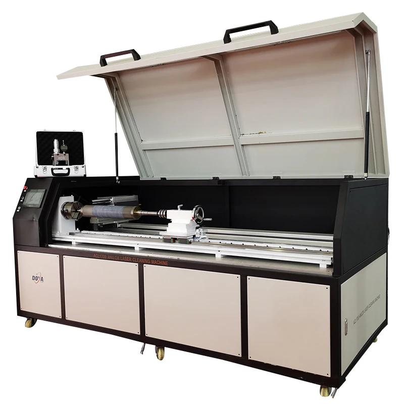 DOYA Hot Sale Raycus Max Source 100W Metal Cleaner Anilox Rollers Laser Cleaning Machine For Rust Removal