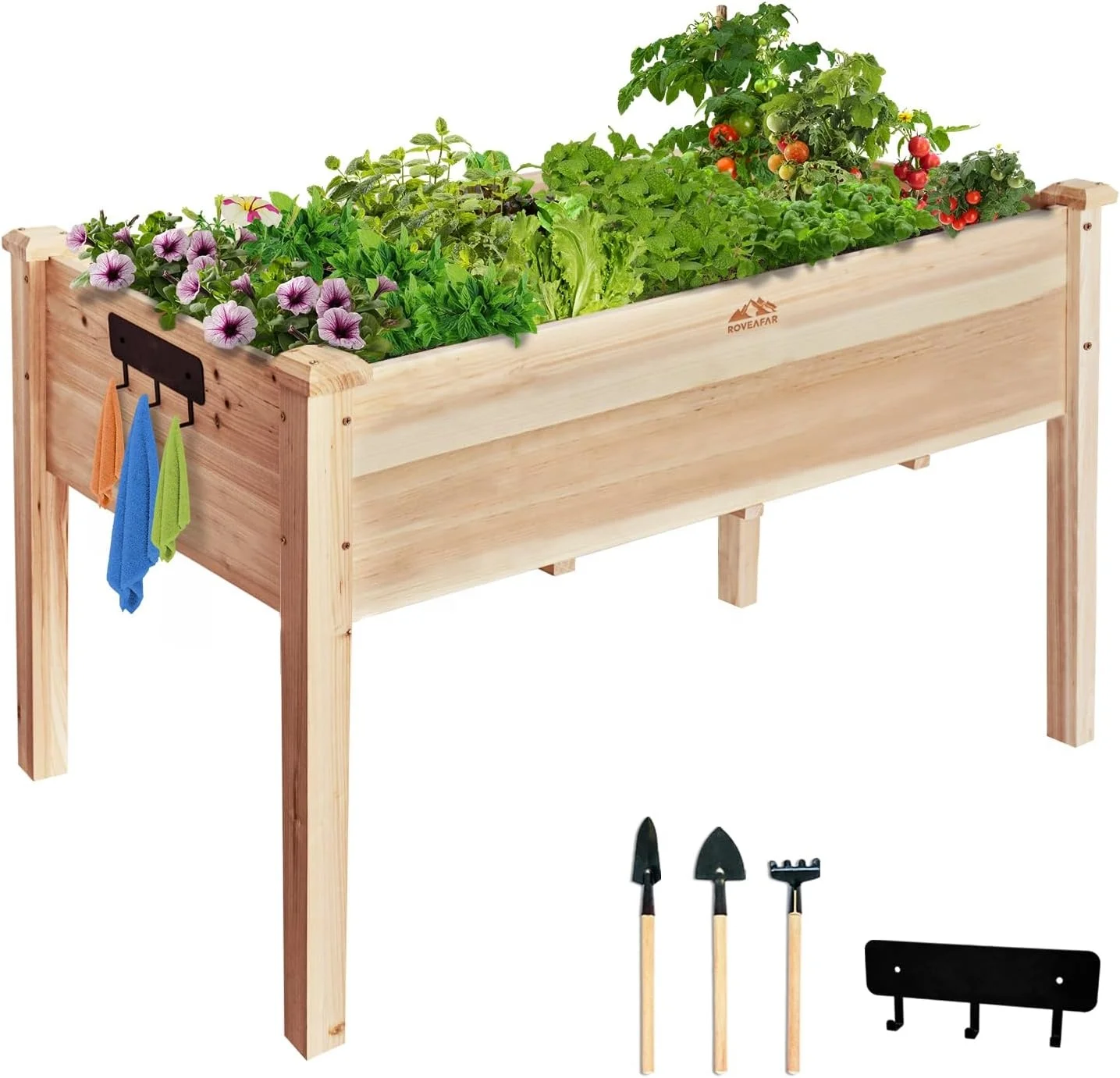 High Quality Outdoor Raised Garden Bed Planter Box Wooden Flower Bed For Home Decoration