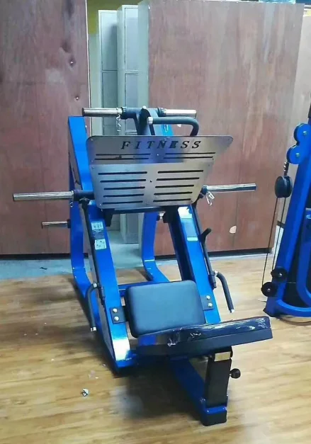Gym fitness 45 Degree Leg Press Machine Strength Training Weight Plate Loaded Linear Leg Press