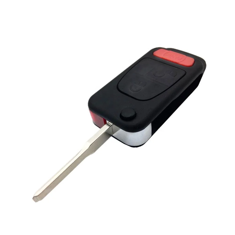 Flip Folding 2 + 1 3 Buttons Car Remote Smart Key Shell Case Fob For Mercedes Benz SLK E113 A C E S W168 W202 W203