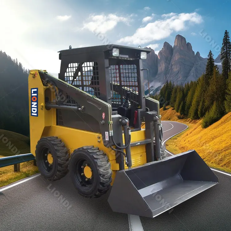 Powerful small mini track skid steer loader mini track crawler skid steer loader