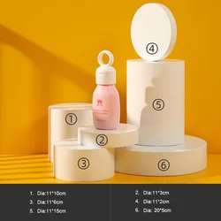 High Quality Low Gloss Smooth Surface White Cylinder Photography Prop Background Art Ornament