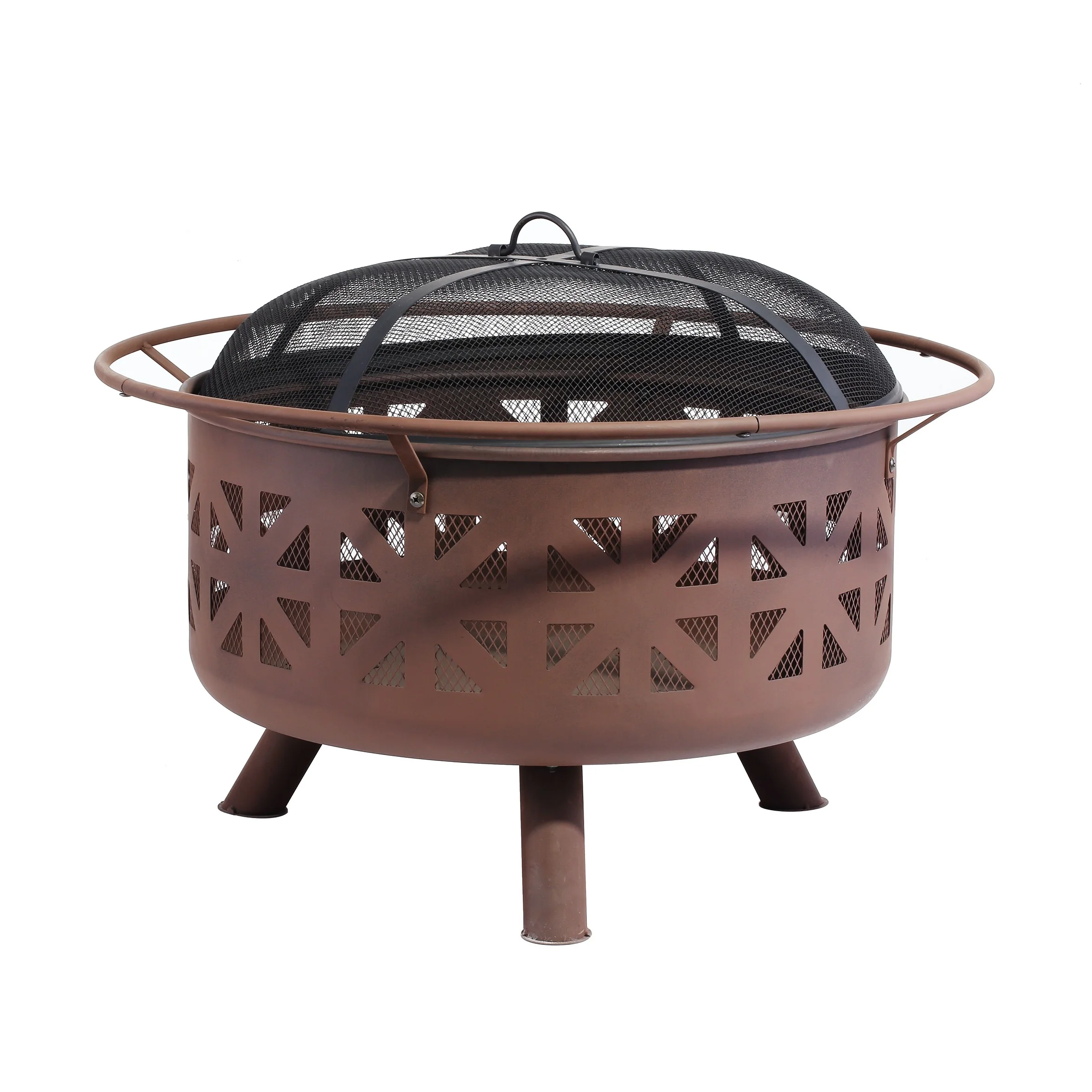 Круглые металлические поддоны для заднего двора, поддоны для улицы, свободно стоящие, открытый пропан, уникальные пожарные поддоны