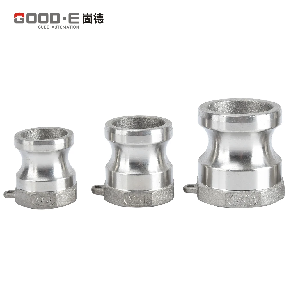 GOOD-E stainless steel female thread cross 4 way pipe connector Quick Disconnect Pipe Fitting