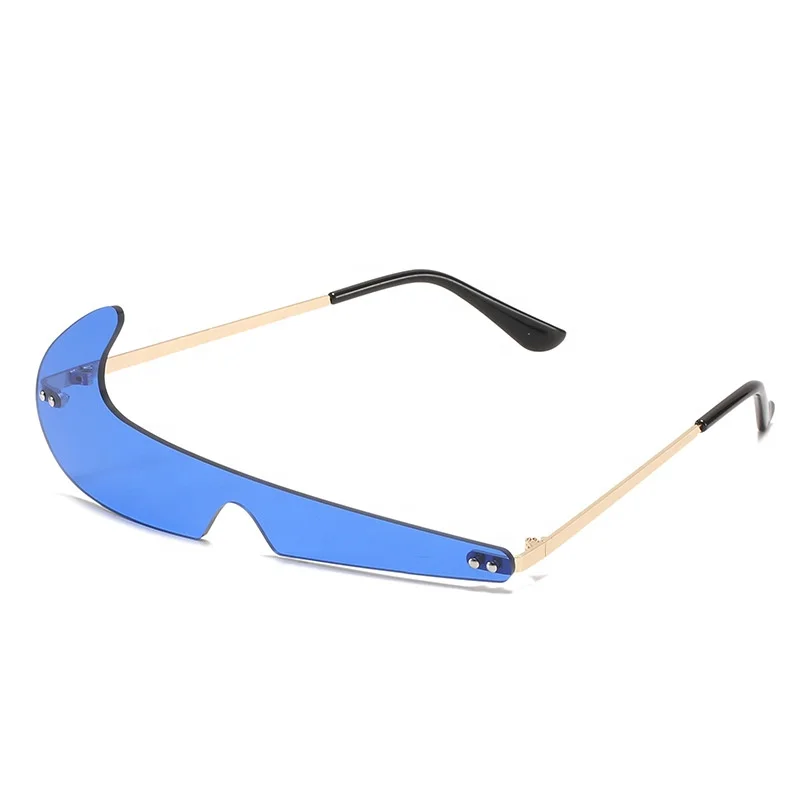 
NQ9231 rimless outdoor sunglasses make fun of irregular sun glasses personality trending sun shades 