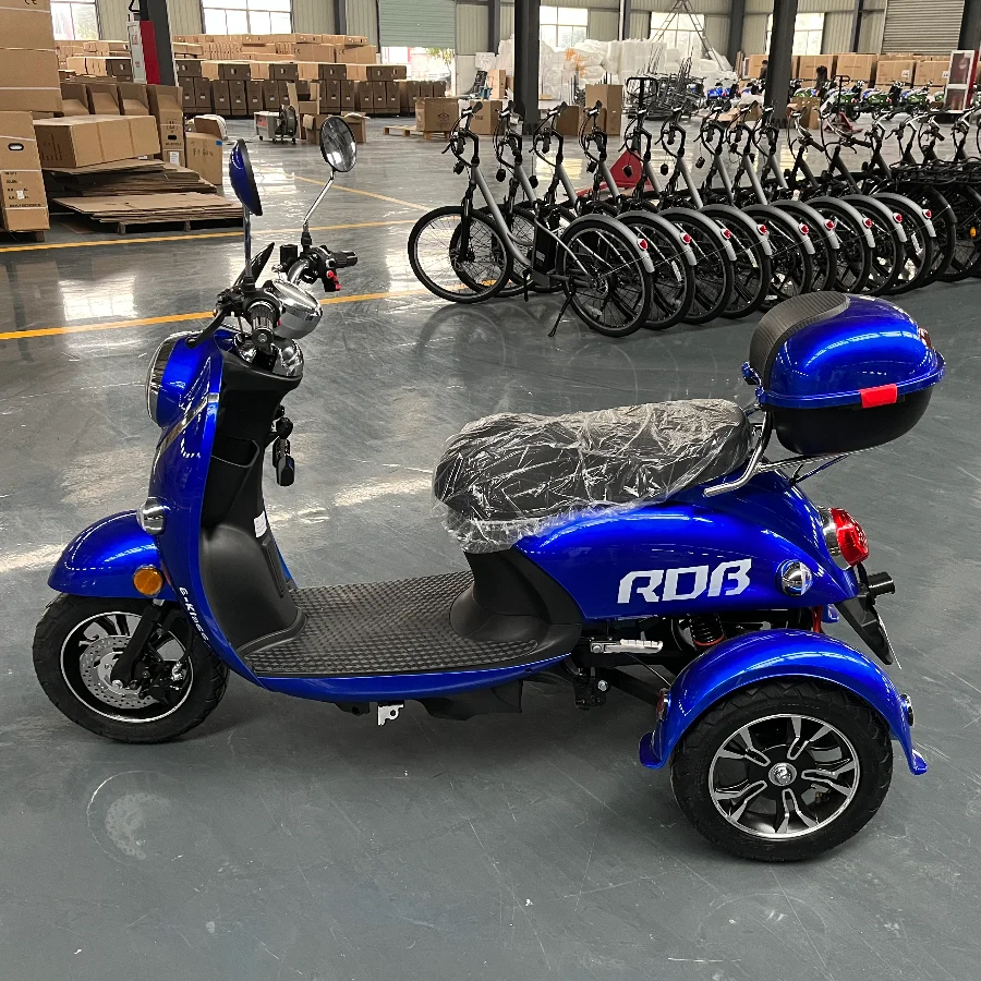 EEC certificate 800w brushless scooter electric adult motorcycles lead acid battery powered 3 wheel electric scooter