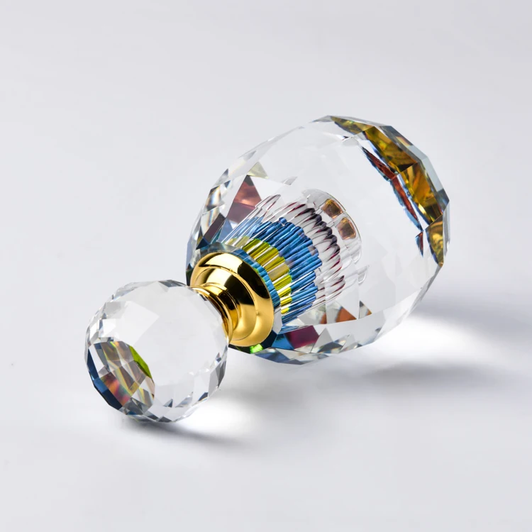 100 style custom size crystal crafts empty clear K9 crystal mini oil bottle Transparent empty perfume bottles crystal