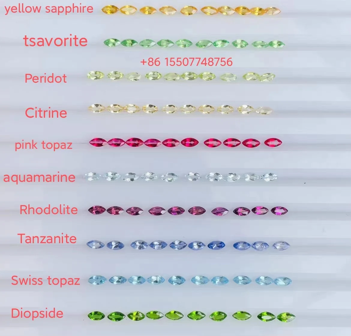 Princess Cut Square Faceted Gemstone Natural Yellow  Sapphire 100% Natural