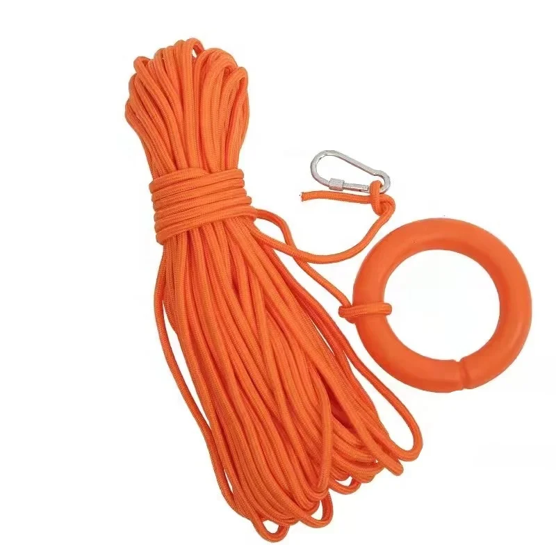 Hot sell 1974 SOLASWater lifebuoy reflective rope water safety rescue rope swimming buoy floating rope
