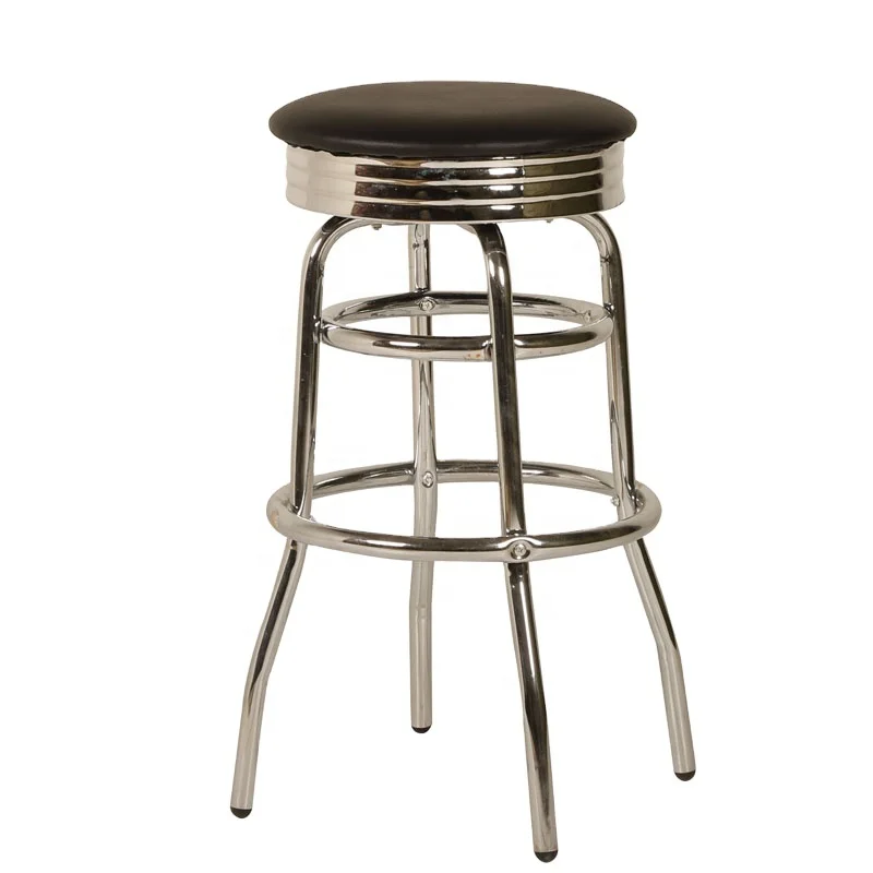 Best Choice Product industria Style Stainless Steel Chrome frame Chair Furniture Wholesale bar stool chair bar stool for Garages