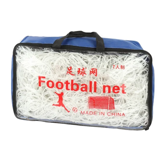 polythene dacron/ polythene fiber net 5 a side/7 a side/stanard football net